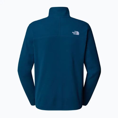 Herren The North Face 100 Glacier 1/4 Zip Mitternacht Petrol Sweatshirt