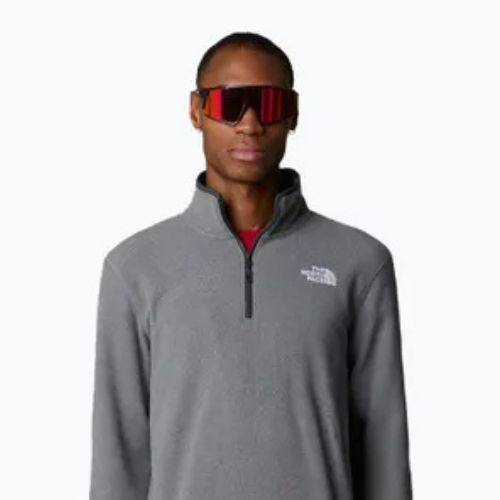 Herren Sweatshirt The North Face 100 Glacier 1/4 Zip mittel grau heather