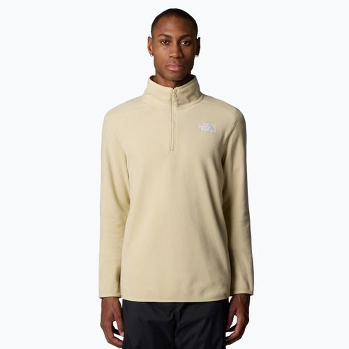 Herren The North Face 100 Glacier 1/4 Zip Sweatshirt zion orange/Beton grau