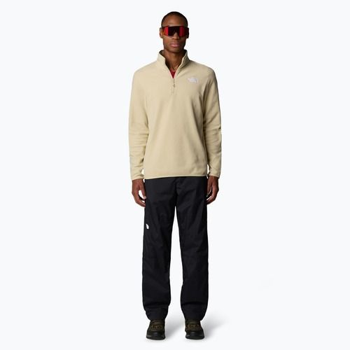 Herren The North Face 100 Glacier 1/4 Zip Sweatshirt zion orange/Beton grau