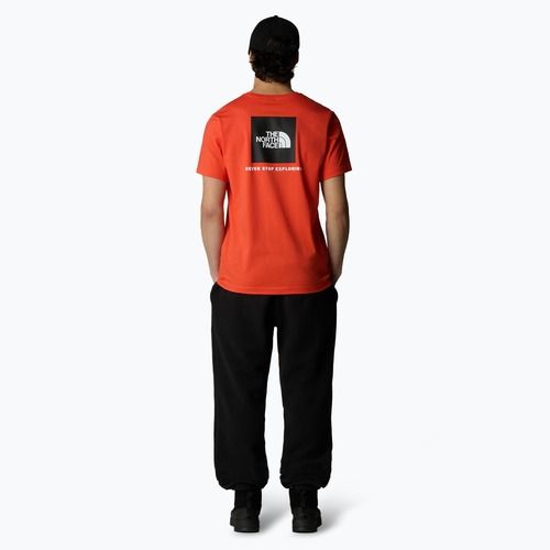 Herren The North Face Box Nse T-Shirt karminrot orange/schwarz