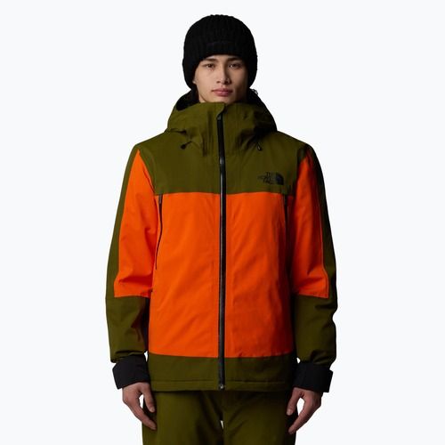 Skijacke Herren The North Face Mount Bre orange/forest olive