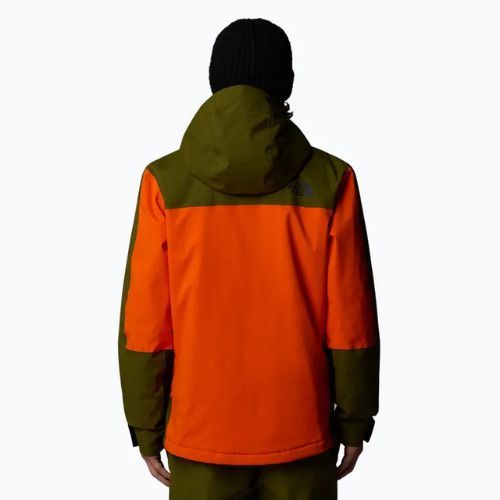 Skijacke Herren The North Face Mount Bre orange/forest olive