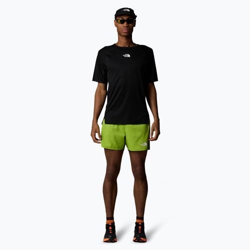 Herren The North Face Breeze 5" Wiese Gras/Eiche grün Laufshorts