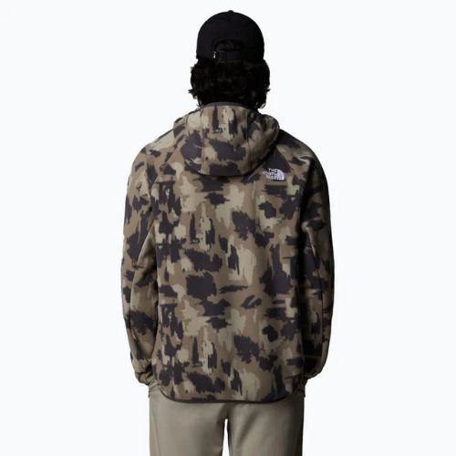 Herren Sweatshirt The North Face Mountain Athletics Fleece Print Höhle grau gemalt mou