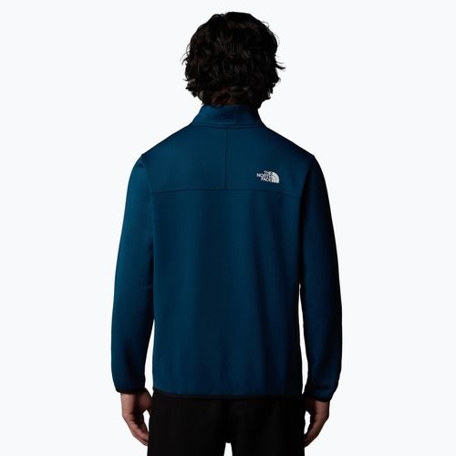 Herren The North Face Crest 1/4 Zip Mitternacht petrol/ schwarz Sweatshirt