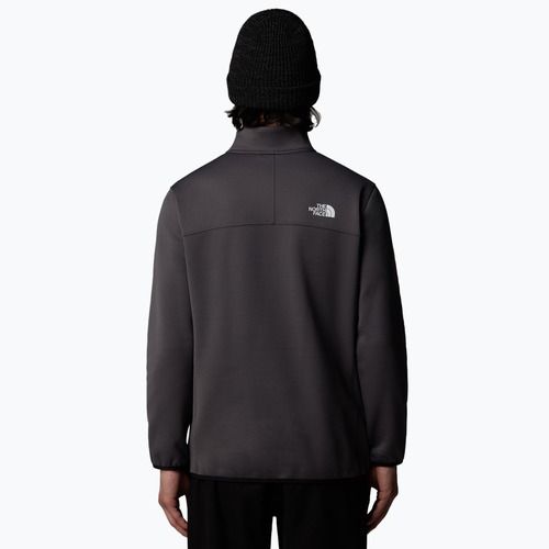 Herren The North Face Crest 1/4 Zip Sweatshirt anthrazitgrau/ schwarz