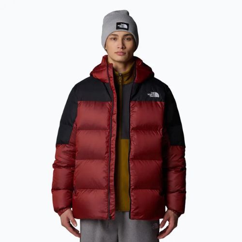 Herren Daunenjacke The North Face Diablo Down 2.0 Hoodie hohes Risiko rot/schwarz heather
