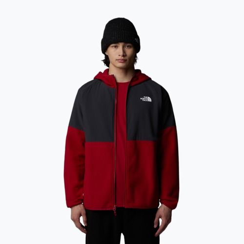 Herren The North Face Glacier Heavyweight Full Zip HD granatrot/asphaltgrau Sweatshirt