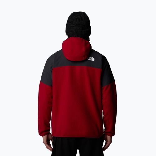 Herren The North Face Glacier Heavyweight Full Zip HD granatrot/asphaltgrau Sweatshirt