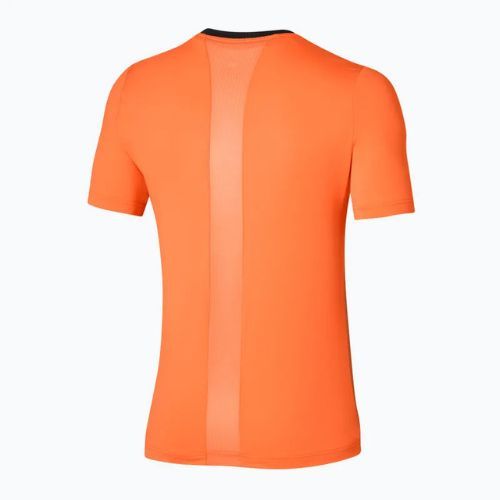 Herren-Tennisshirt Mizuno Release Shadow Tee vibrant orange