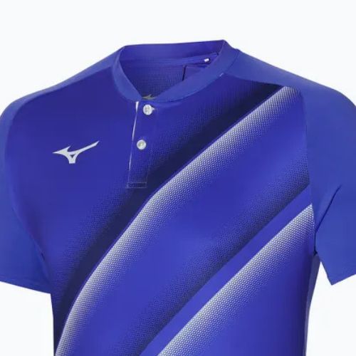 Herren Tennis-Poloshirt Mizuno Shadow violett blau