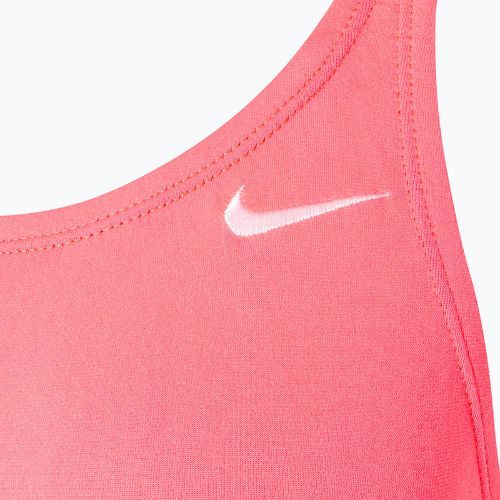 Einteiliger Schwimmanzug Damen Nike Hydrastrong Solid Fastback hot punch