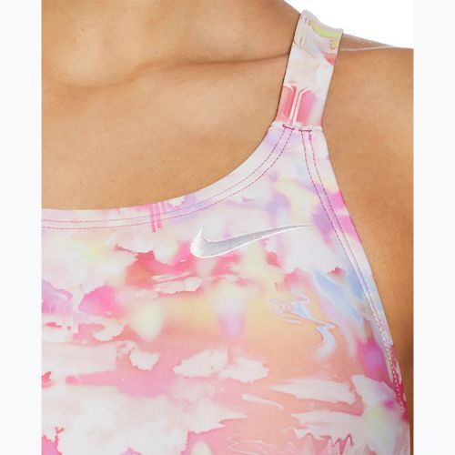 Einteiliger Schwimmanzug Damen Nike Hydrastrong Multi Print Fastback warm multi