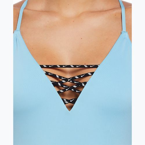 Badeanzug Damen Nike Sneakerkini 2.0 Croccback aquarius blue/scuba blue