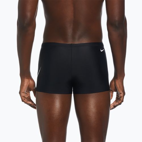 Bade-Boxershorts Badehosen Herren Nike Tossed Swoosh Square Leg black