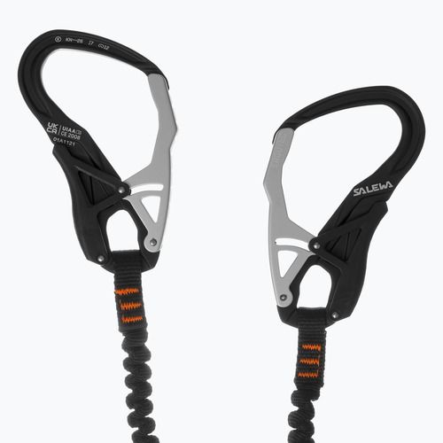 Salewa Set Via Ferrata Ergo Tex Longe schwarz/orange