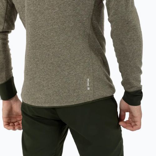 Herren-Trekking-Sweatshirt Salewa Puez 2 Dry Hood FZ dunkeloliv melange