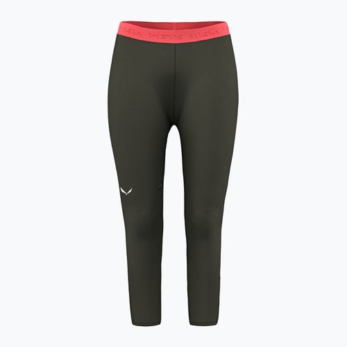 Thermo Hose Damen Salewa Cristallo Warm AMR 3/4 dark olive