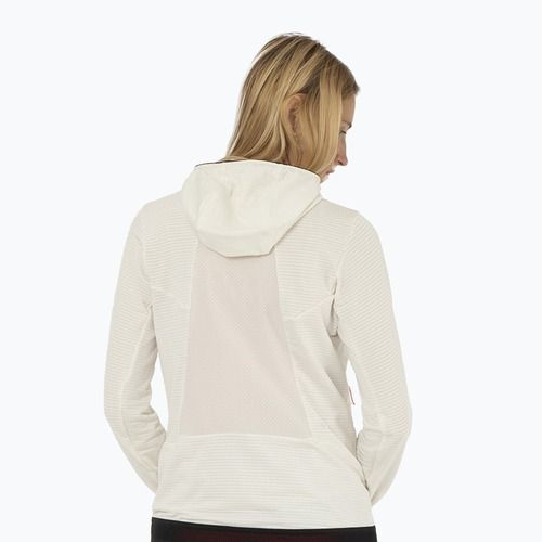Hoodie Trekking Damen Salewa Pedroc PL Hooded white
