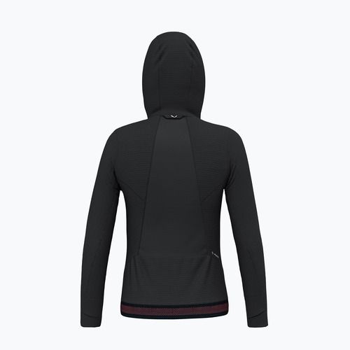 Hoodie Trekking Damen Salewa Pedroc PL Hooded black out
