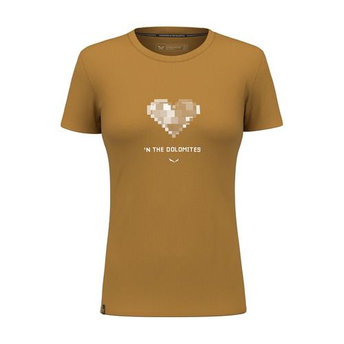 Shirt Damen Salewa Pure Heart Dry golden brown