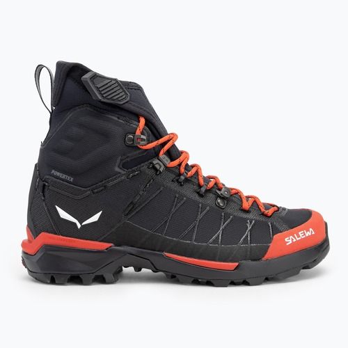 Damen-Trekkingstiefel Salewa Ortles Light Mid PTX flamme/schwarz