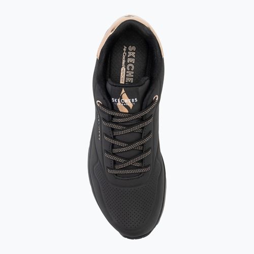 SKECHERS Damen Schuhe Uno Shimmer Away schwarz/gold