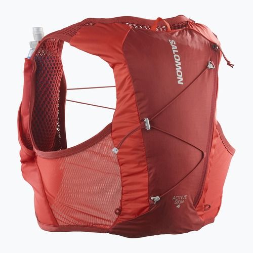 Salomon Active Skin 4 Set rot dahlia/hoch Risiko laufen Weste