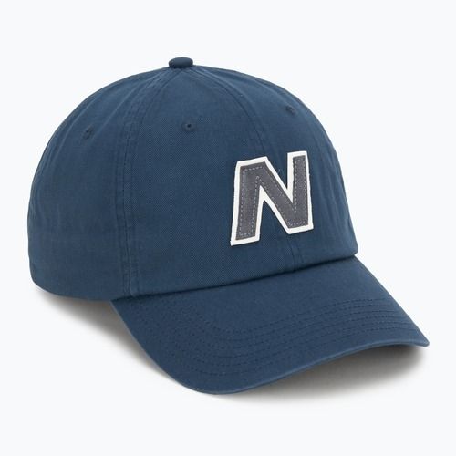 Neue Balance V990 Block N gebogene Krempe Marine Baseballkappe