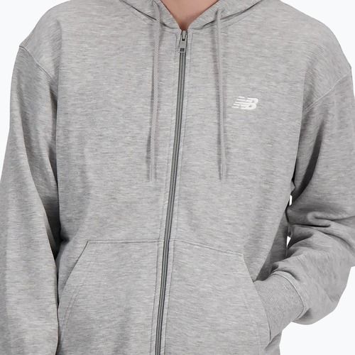 Männer New Balance Stacked Logo Französisch sportlich grau Sweatshirt