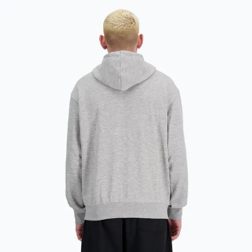 Männer New Balance Stacked Logo Französisch sportlich grau Sweatshirt