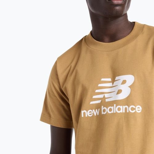 Männer New Balance Stacked Logo große Ebenen T-Shirt