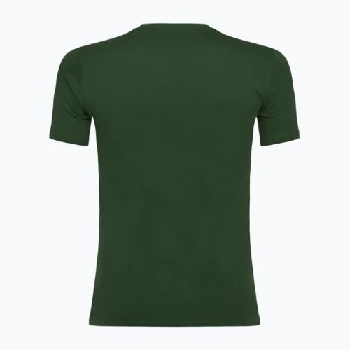 Herren New Balance Stacked Logo Nachtwache grünes T-shirt