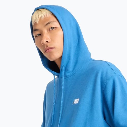 Herren New Balance Small Logo French Terry Hoodie blau Achat