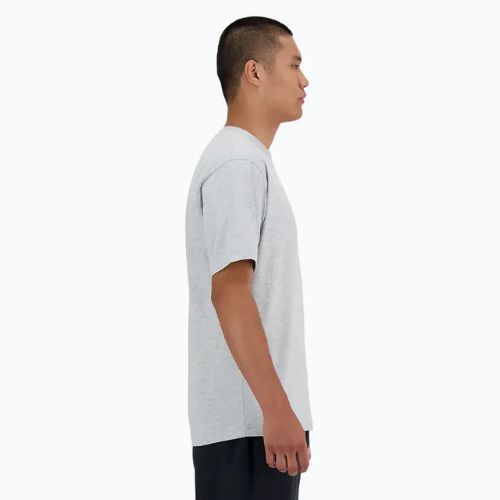 Herren New Balance Small Logo athletisches graues T-shirt