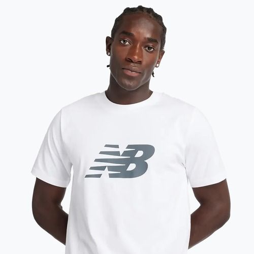 Herren New Balance Grafik V Flying T-shirt weiß