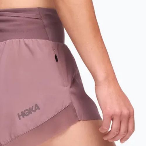 Damen Laufshorts HOKA Glide 4" smokey quartz