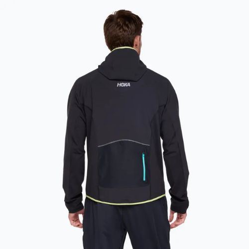 Lauf Sweatshrit Hoodie Herren HOKA Sky Glow Half Zip black