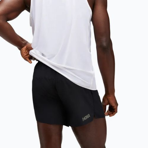 Herren Laufshorts HOKA Glide With Brief 5" schwarz