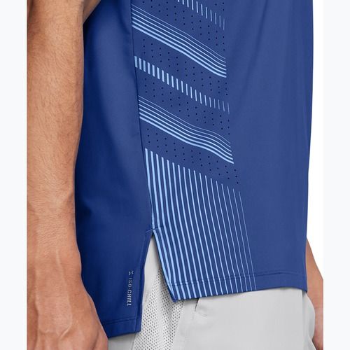 Under Armour Herren Laufshirt UA Launch Elite Grafik tech blue/horizon blue/reflective