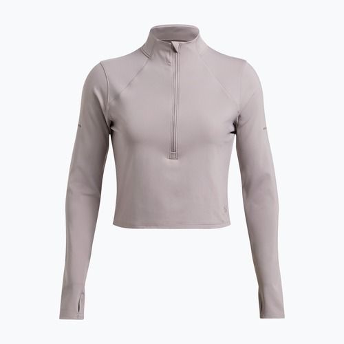 Frauen unter Armour Launch Elite Half Zip tetra grau/reflektierend laufen Longsleeve
