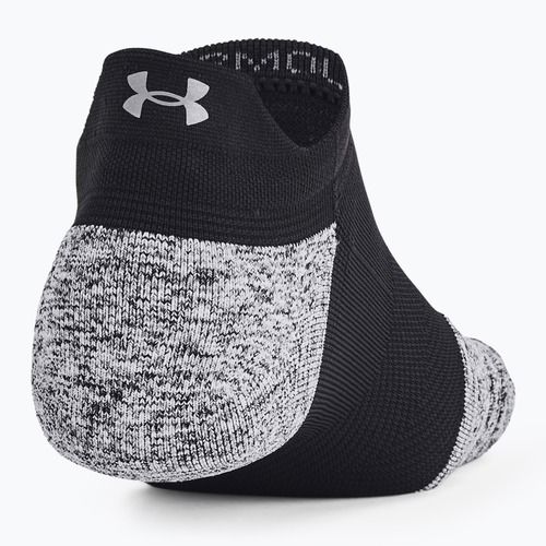 Under Armour Dry Run Cushion No Show Laufsocken 3 Paar schwarz/grau/reflektierend
