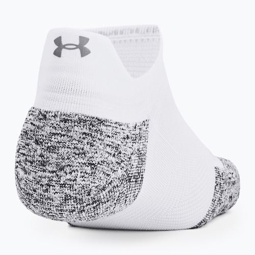 Under Armour Dry Run Cushion No Show Laufsocken 3 Paar weiß/halograu/reflektierend