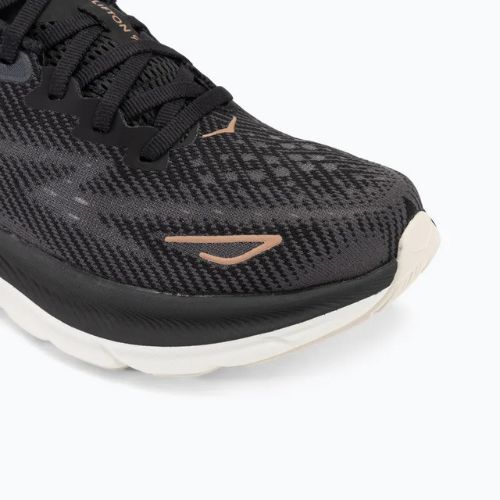 Damen Laufschuhe HOKA Clifton 9 schwarz/rosa gold