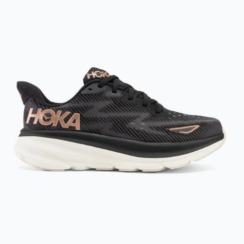 Damen Laufschuhe HOKA Clifton 9 schwarz/rosa gold