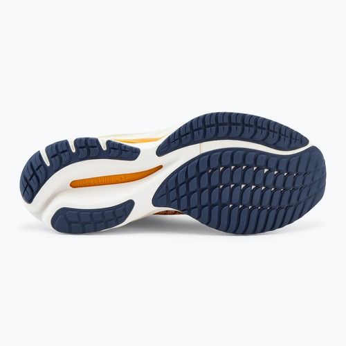 Damen Laufschuhe Mizuno Wave Rider 27 Schneeweiß/Nachtschatten Blau/Korallenriff