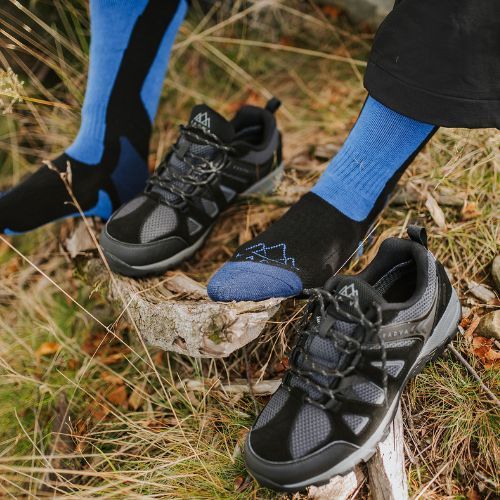 Herren-Trekking-Schuhe KADVA Traver Low WaterProof schwarz