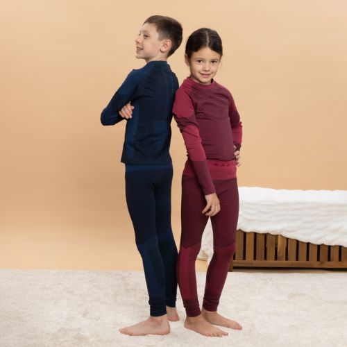 Kinder-Thermounterwäsche-Set KADVA Frosty Jrg Set nahtlos rosa