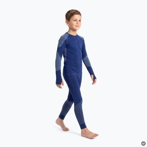 Kinder-Thermounterwäsche-Set KADVA Frosty Jrb Set nahtlos in Marineblau